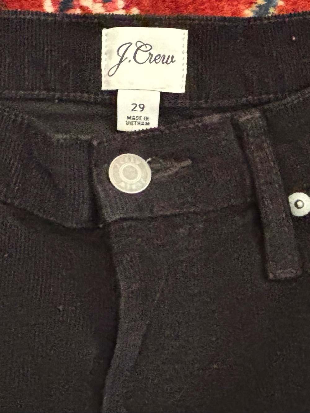 J. Crew Vintage Slim Straight Corduroy Jeans Waist 29